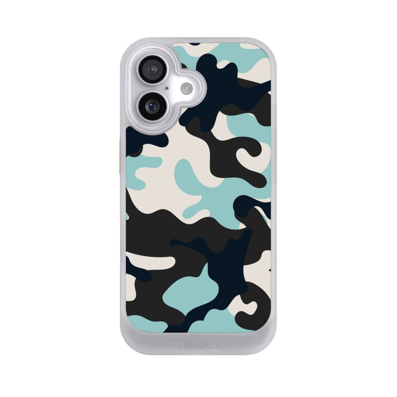 iPhone 17 NIVOcore Blaues Camouflage
