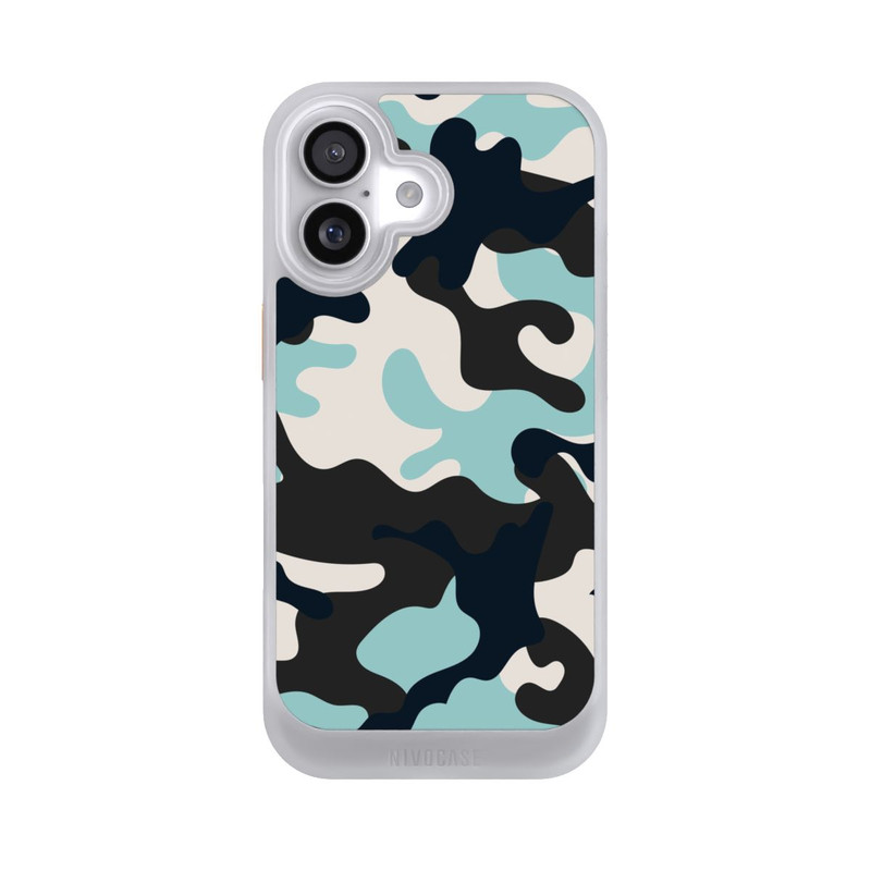 iPhone 17 NIVOcore Blaues Camouflage