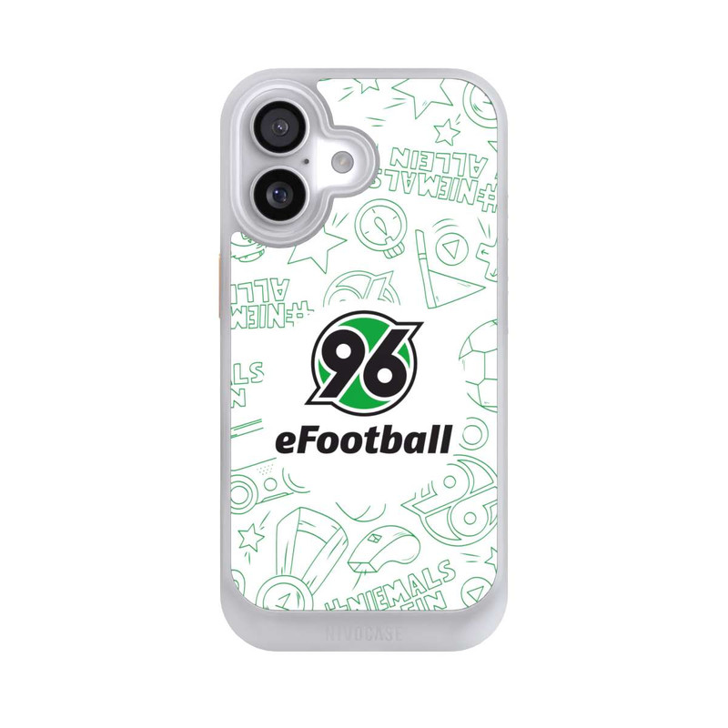 iPhone 17 NIVOcore Hannover 96 Football Pattern Design White