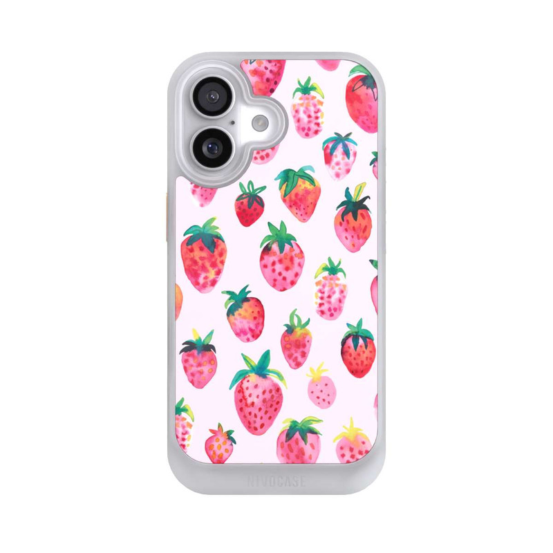 iPhone 17 NIVOcore Aquarell Erdbeeren