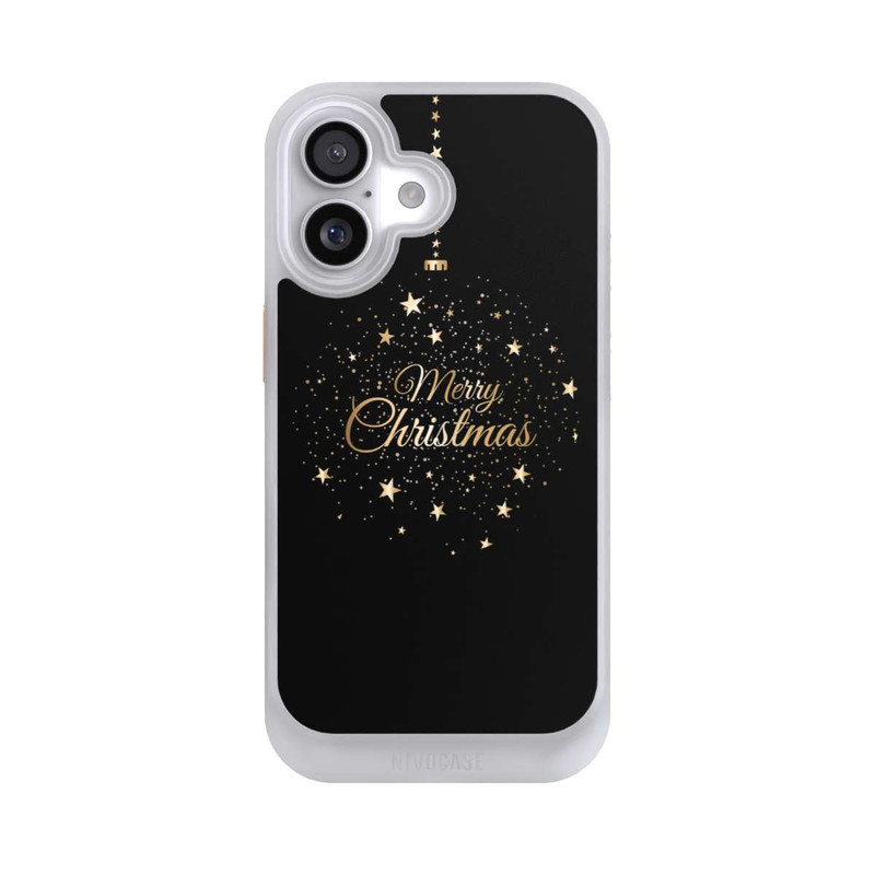 iPhone 17 NIVOcore Merry Christmas Gold Stars