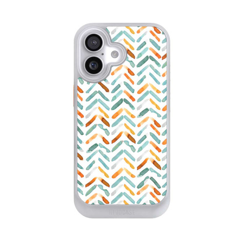  NIVOcore Elegantes Herbstchevron Blau Orange