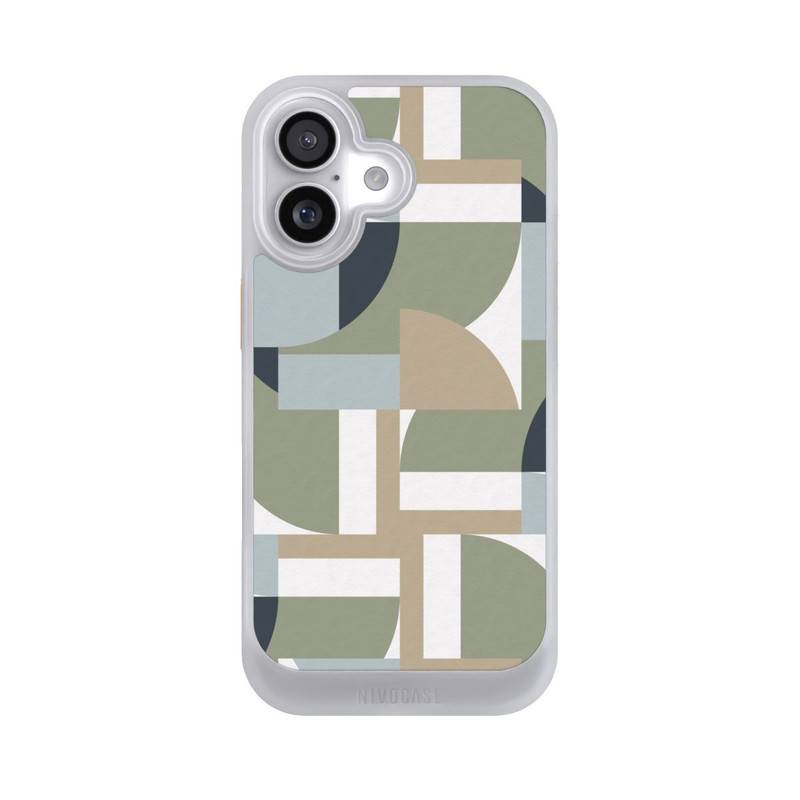 iPhone 17 NIVOcore Polygones futuristes du Bauhaus Beige