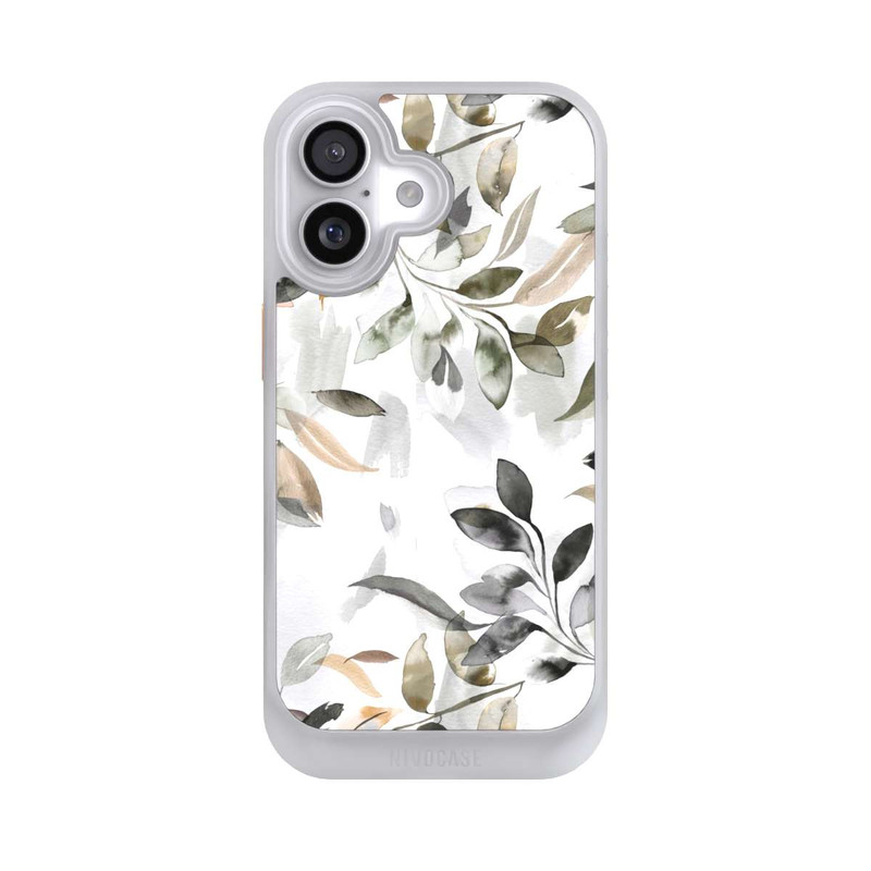 iPhone 17 NIVOcore Aquarellblätter neutral