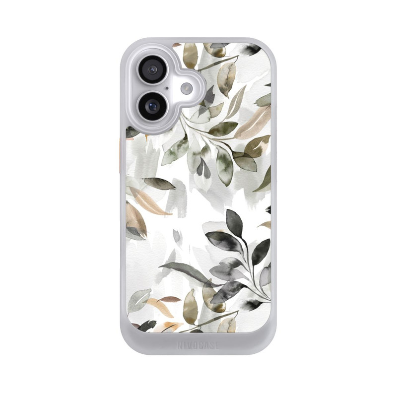 iPhone 17 NIVOcore Watercolor Neutral Leaves