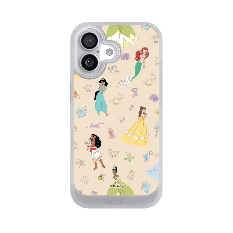 iPhone 17 NIVOcore Princess Pattern Beige Disney Princess