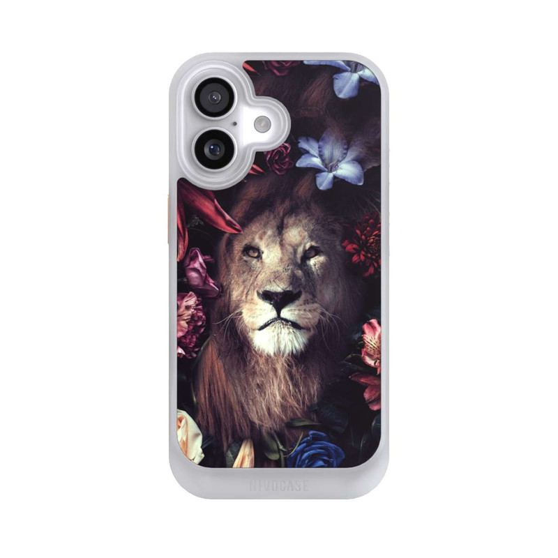 iPhone 17 NIVOcore Löwe Blumenrahmen