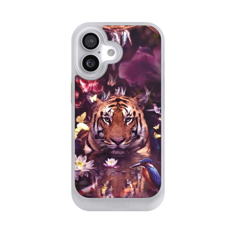 iPhone 17 NIVOcore Tiger flower frame