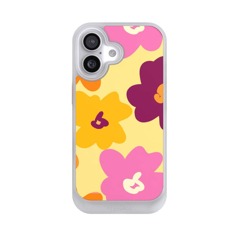 iPhone 17 NIVOcore Retro Blumenmuster bunt