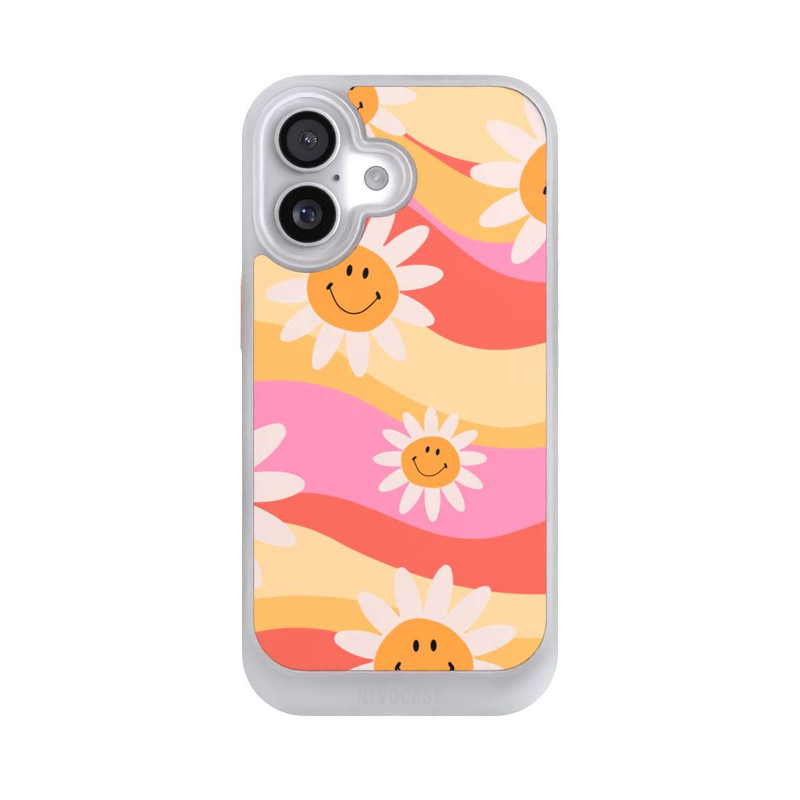 iPhone 17 NIVOcore Retro Smiles Orange Colorful