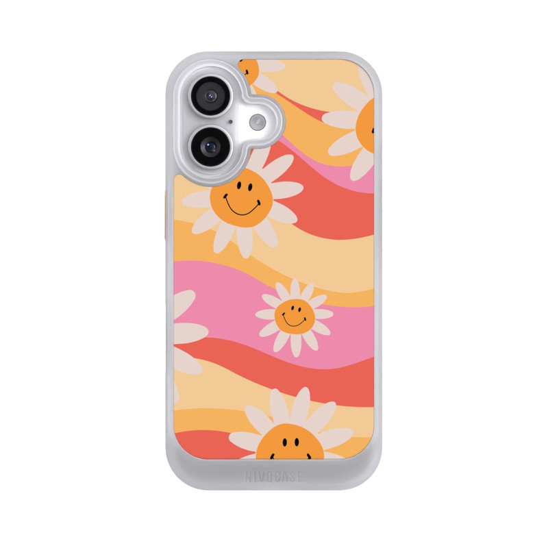 iPhone 17 NIVOcore Retro Smiles Orange Colorful