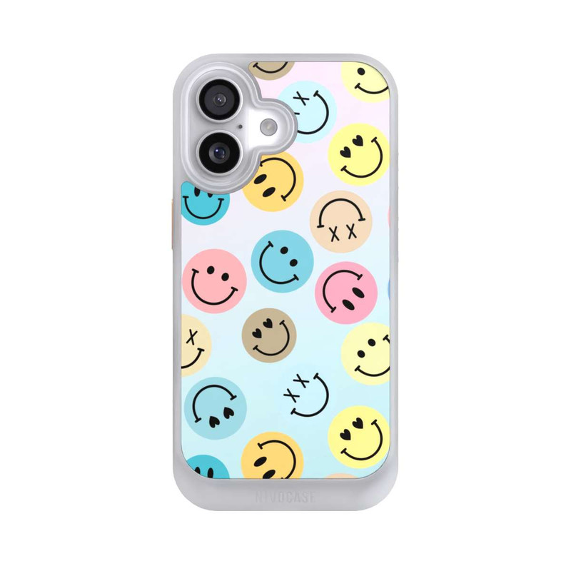 iPhone 17 NIVOcore Smiles Emotes Pattern Colorful