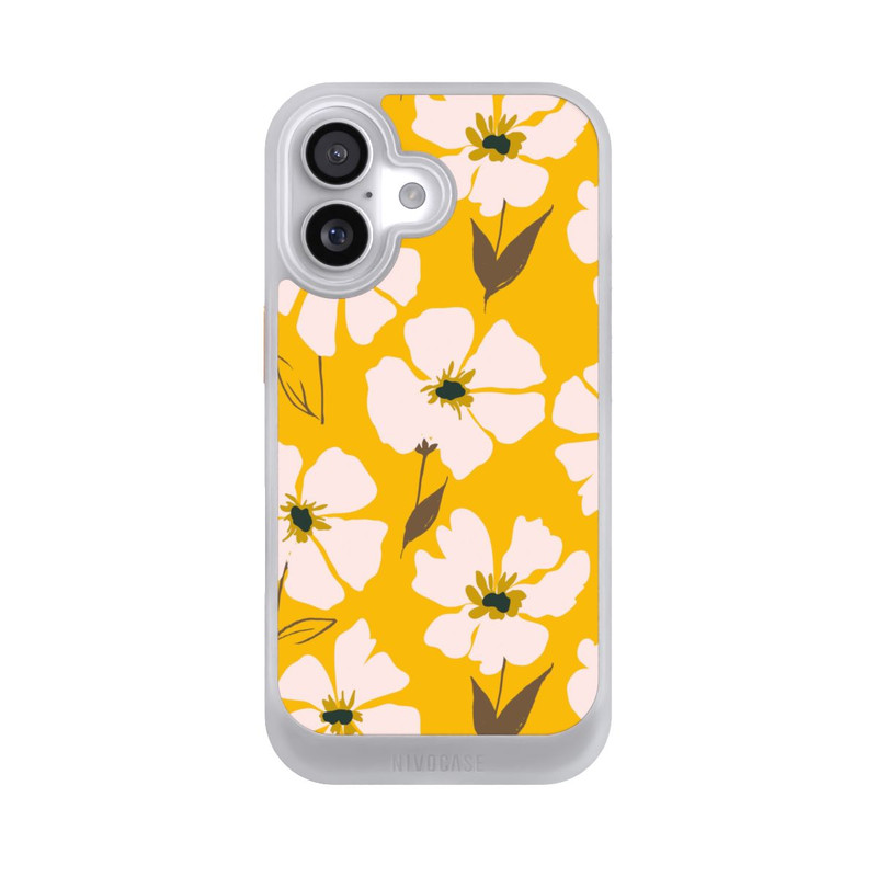 iPhone 17 NIVOcore Flower meadow on yellow ocher