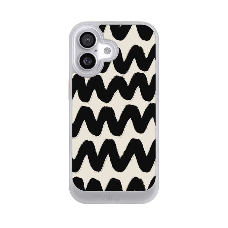 iPhone 17 NIVOcore Vagues Noires Pattern