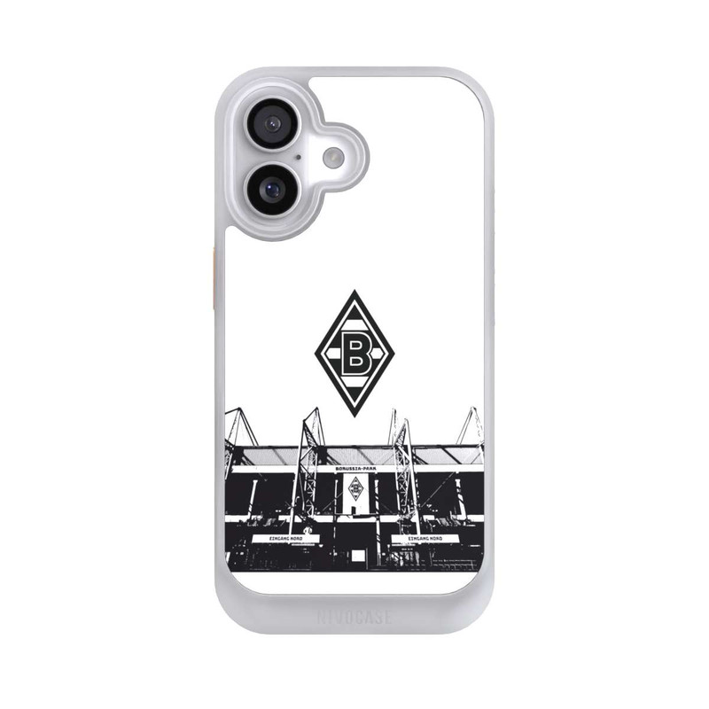 iPhone 17 NIVOcore Borussia-Park Schwarz und Weiß