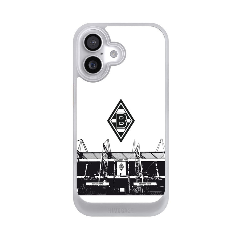 iPhone 17 NIVOcore Borussia-Park Schwarz und Weiß