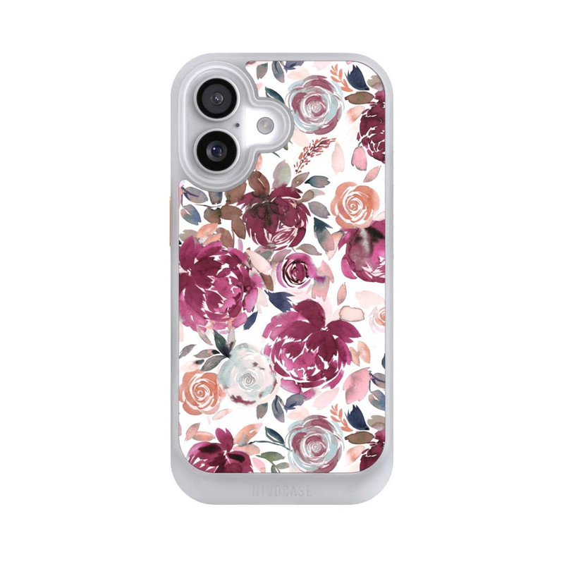 iPhone 17 NIVOcore Herbstpfingstrosen und Rosen in Rosa