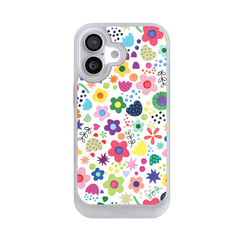 iPhone 17 NIVOcore Psychedelic Flowers Colorful