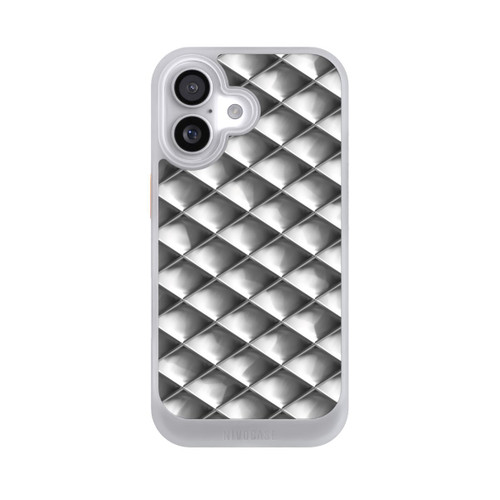 Apple iPhone 17 NIVOcore Glamour Silver Squares