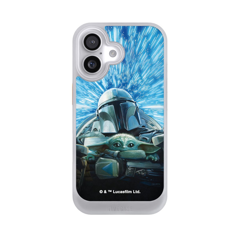 iPhone 17 NIVOcore Grogu and Mando Flying Blue