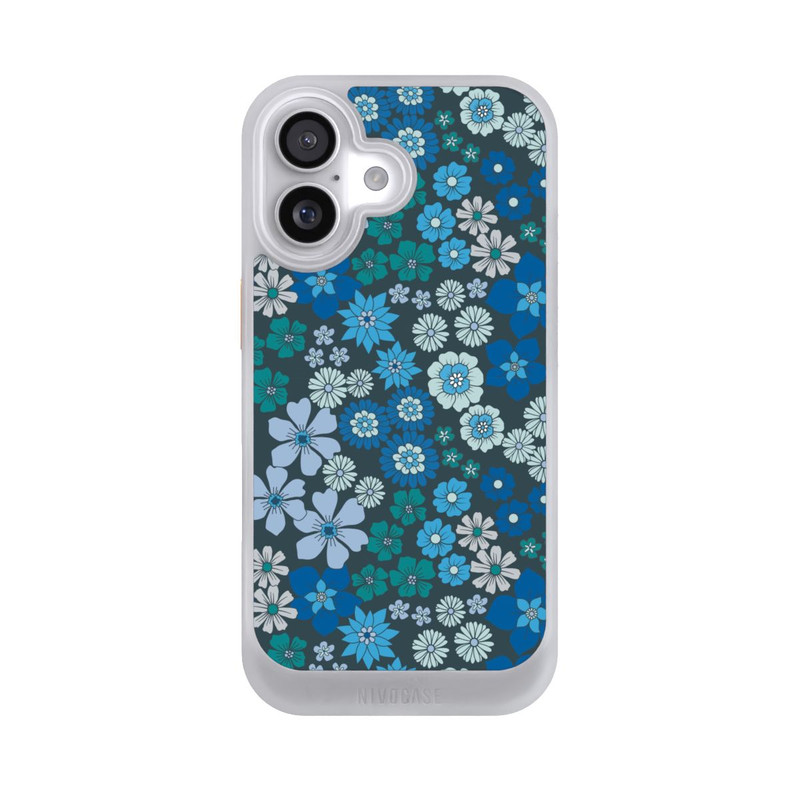 iPhone 17 NIVOcore Fleurs bleues DeinDesign