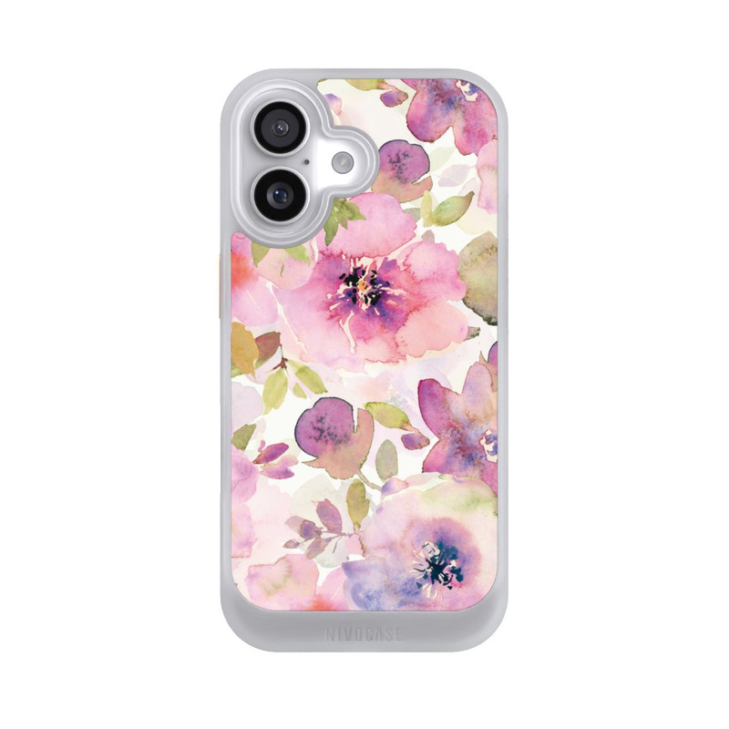 iPhone 17 NIVOcore Pink Flowers Wallpaper