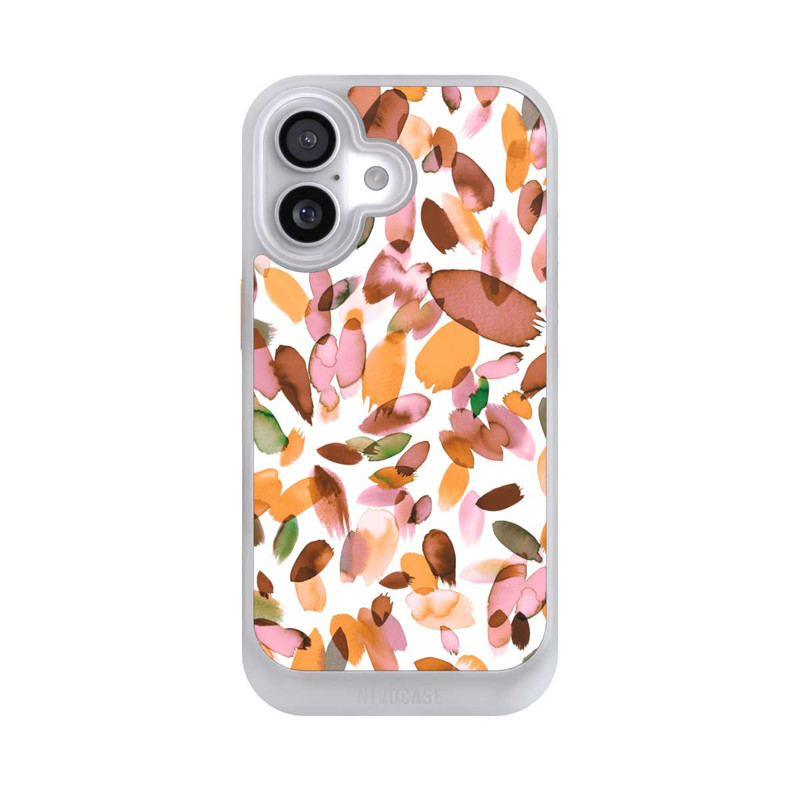 iPhone 17 NIVOcore Watercolor Petal Stains Orange