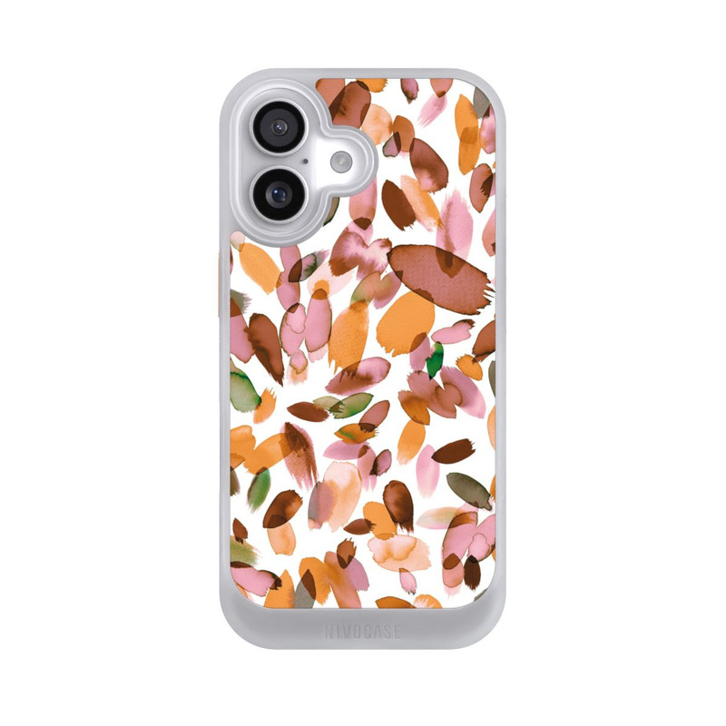 iPhone 17 NIVOcore Watercolor Petal Stains Orange