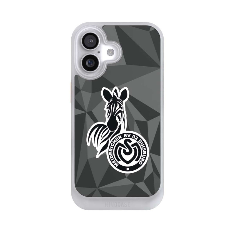 iPhone 17 NIVOcore MSV Duisburg Polygon Muster
