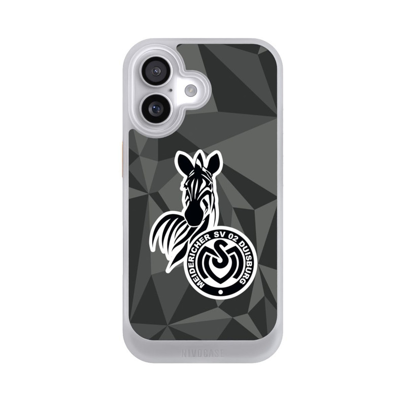 iPhone 17 NIVOcore MSV Duisburg Polygon Muster