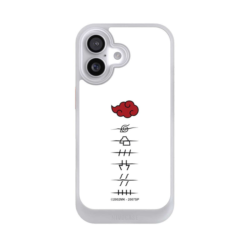 iPhone 17 NIVOcore Symboles blancs des membres d'Akatsuki