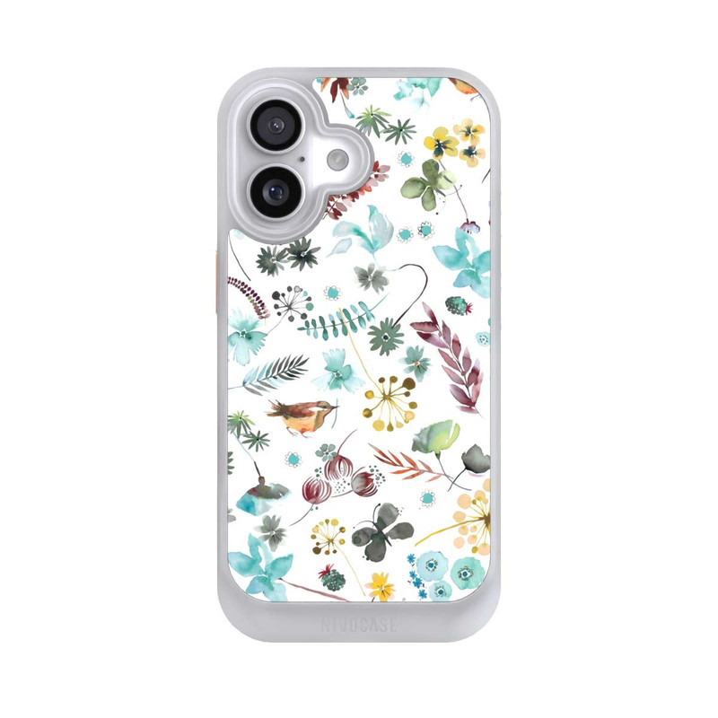 iPhone 17 NIVOcore Papillon botanique Nature Bleu