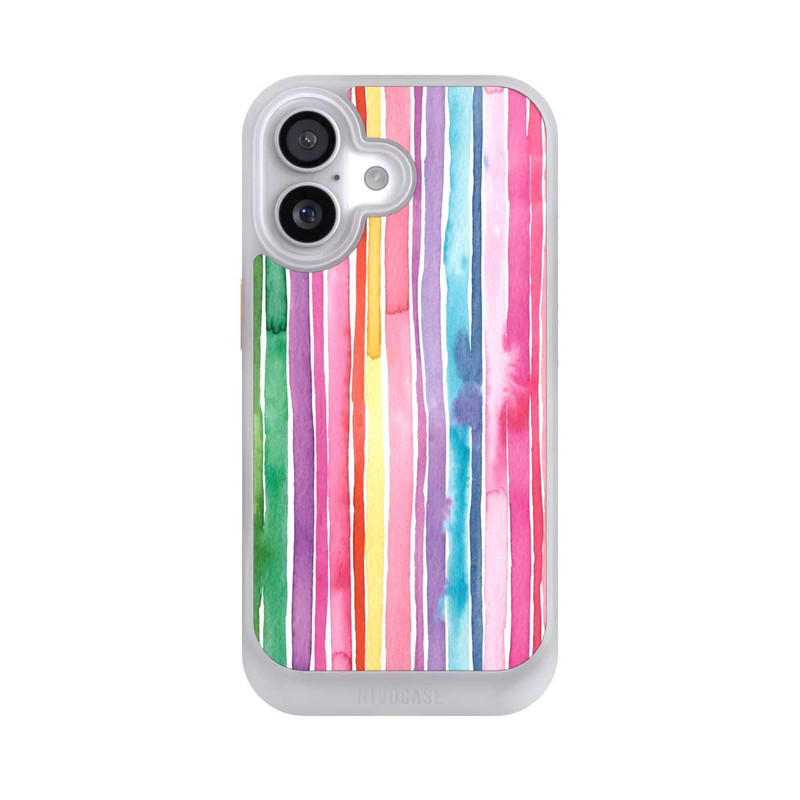 iPhone 17 NIVOcore Camouflage Rayures arc-en-ciel