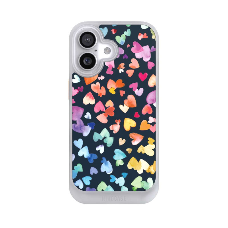 iPhone 17 NIVOcore Valentinstag Herzen Schwarz