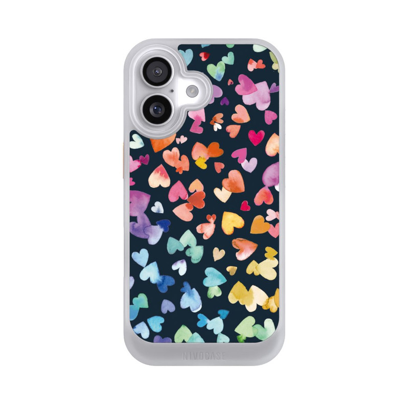 iPhone 17 NIVOcore Valentinstag Herzen Schwarz