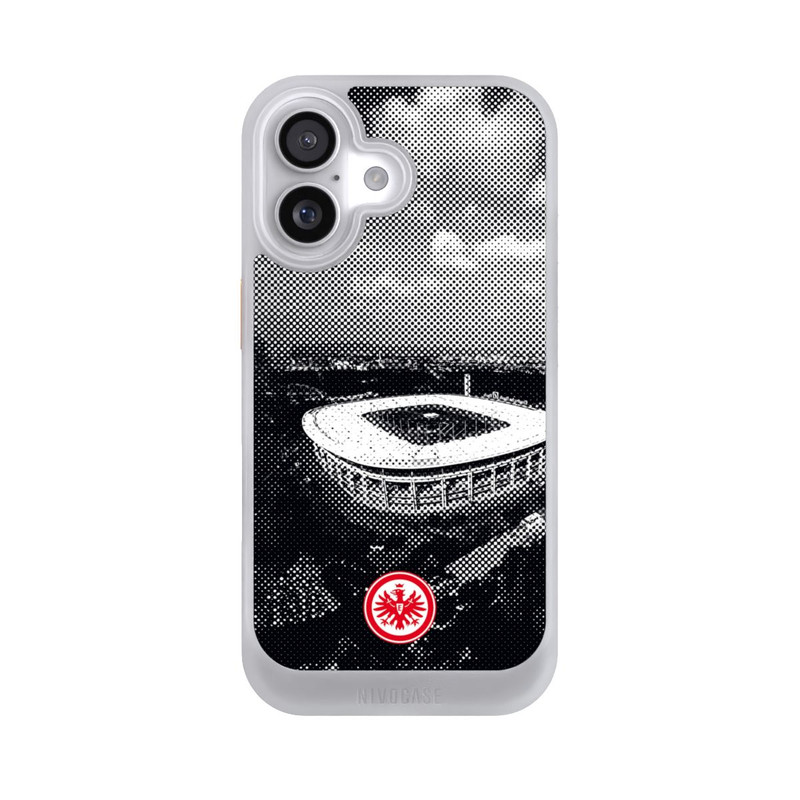 iPhone 17 NIVOcore SGE Stadion Schwarz Weiß