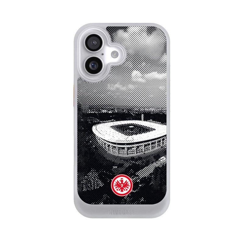 iPhone 17 NIVOcore SGE Stadion Schwarz Weiß