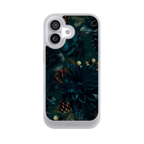 Apple iPhone 17 NIVOcore Blumenmuster Grün und Blau