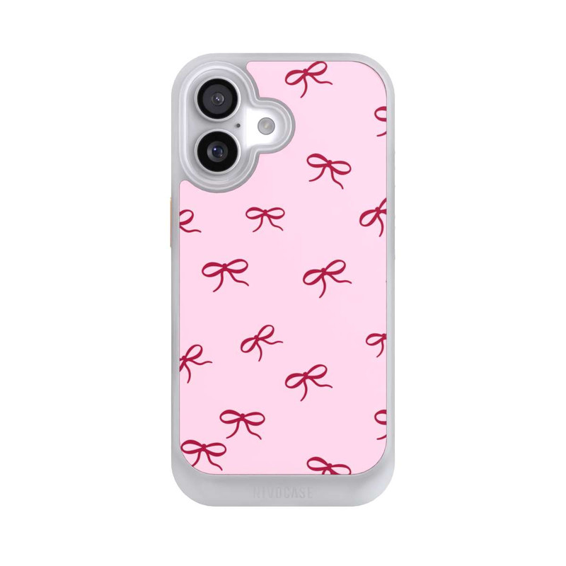 iPhone 17 NIVOcore Bows Red Pink Pattern