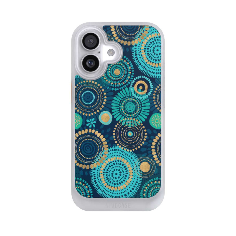 iPhone 17 NIVOcore Blockprint India Teal Gold