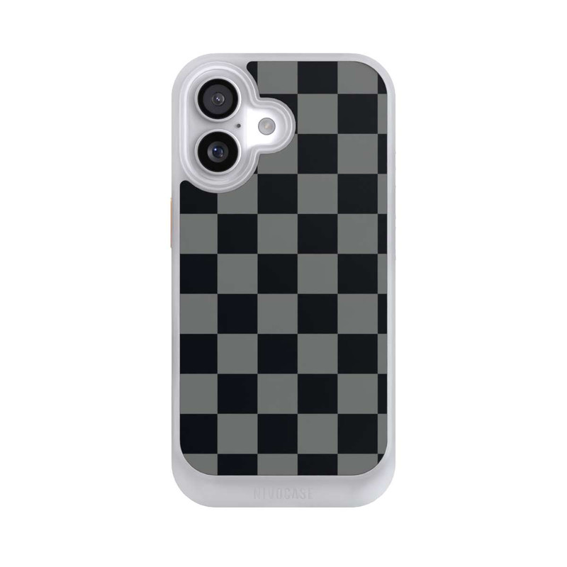 iPhone 17 NIVOcore Schachbrett Schwarz Grau