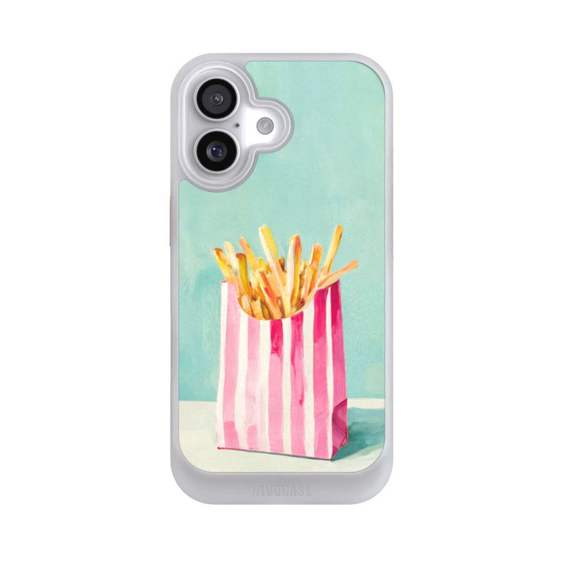 iPhone 17 NIVOcore Retro Fries Blue Watercolor
