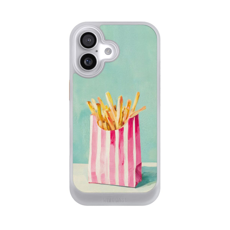 iPhone 17 NIVOcore Retro Fries Blue Watercolor