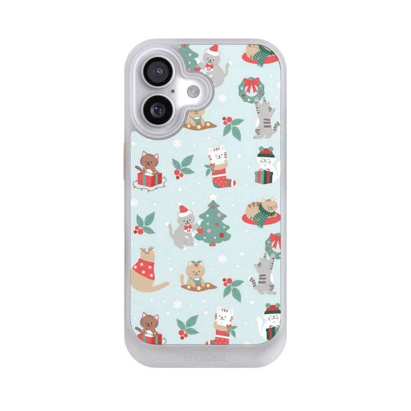 iPhone 17 NIVOcore Chats Festifs dans un Payage d'Hivernal
