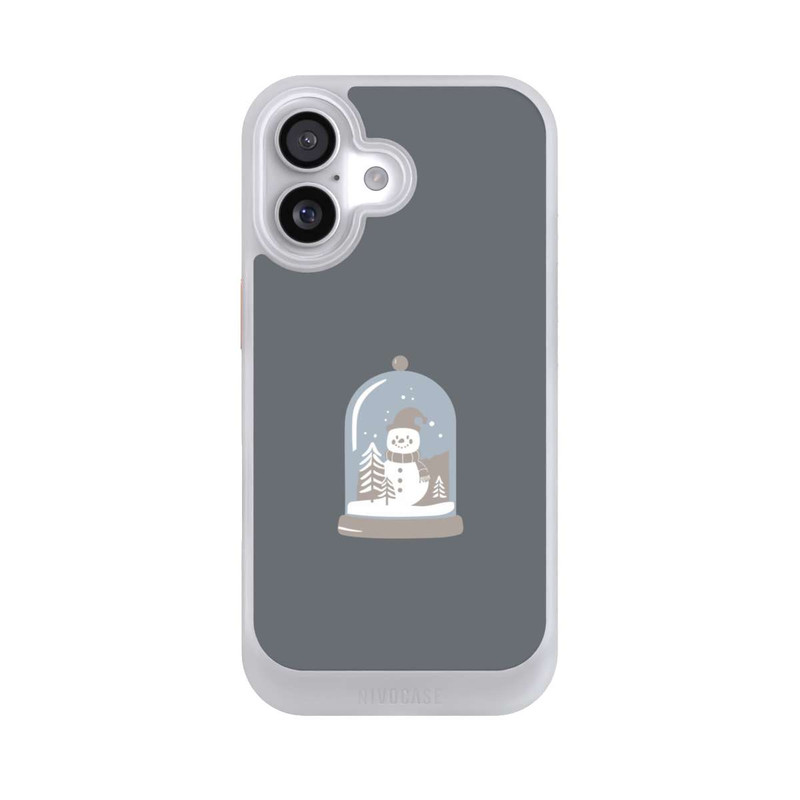 iPhone 17 NIVOcore Minimalist Snow Globe with Snowman