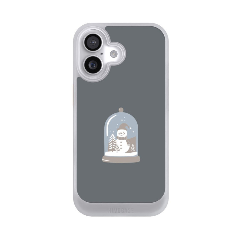iPhone 17 NIVOcore Minimalistische Schneekugel mit Schneemann