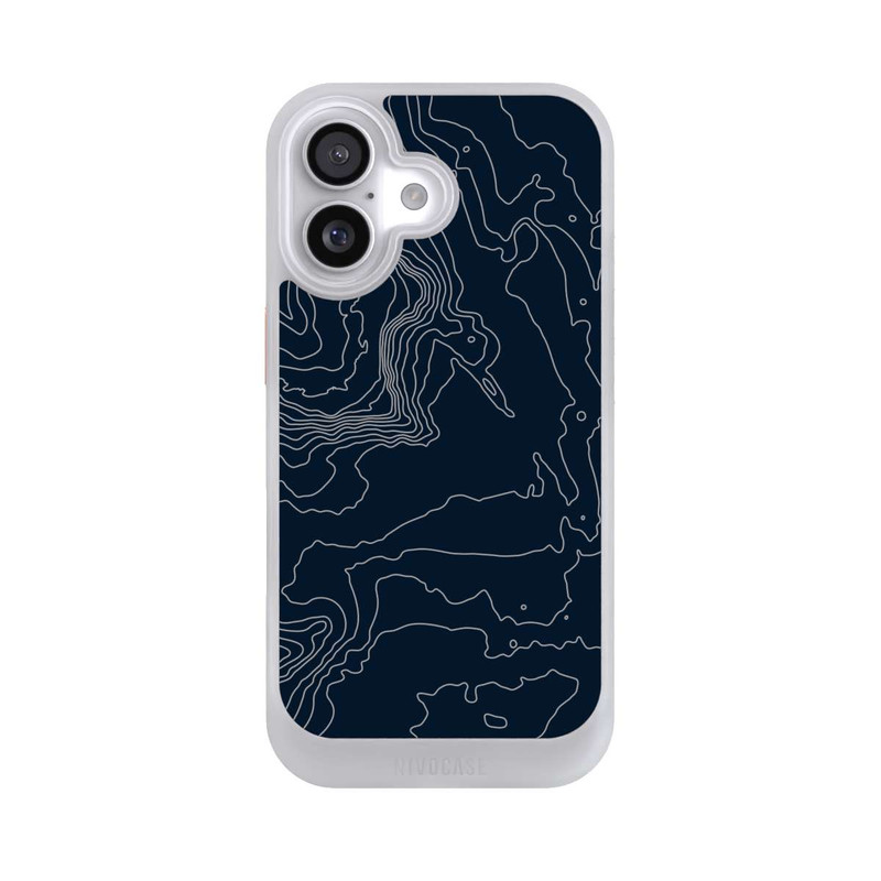 iPhone 17 NIVOcore Berg Höhenlinien Dunkel