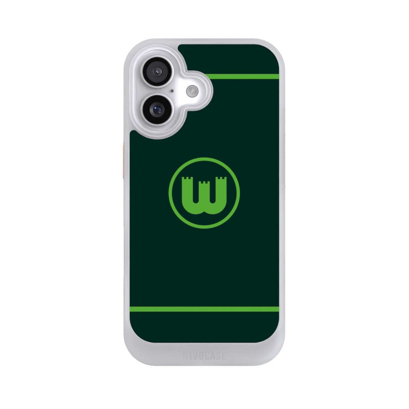 iPhone 17 NIVOcore VfL Wolfsburg Zinnenwappen Linien Grün