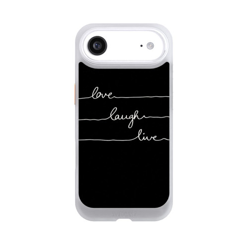 Apple iPhone Air NIVOcore Love Laugh Live weiß/schwarz