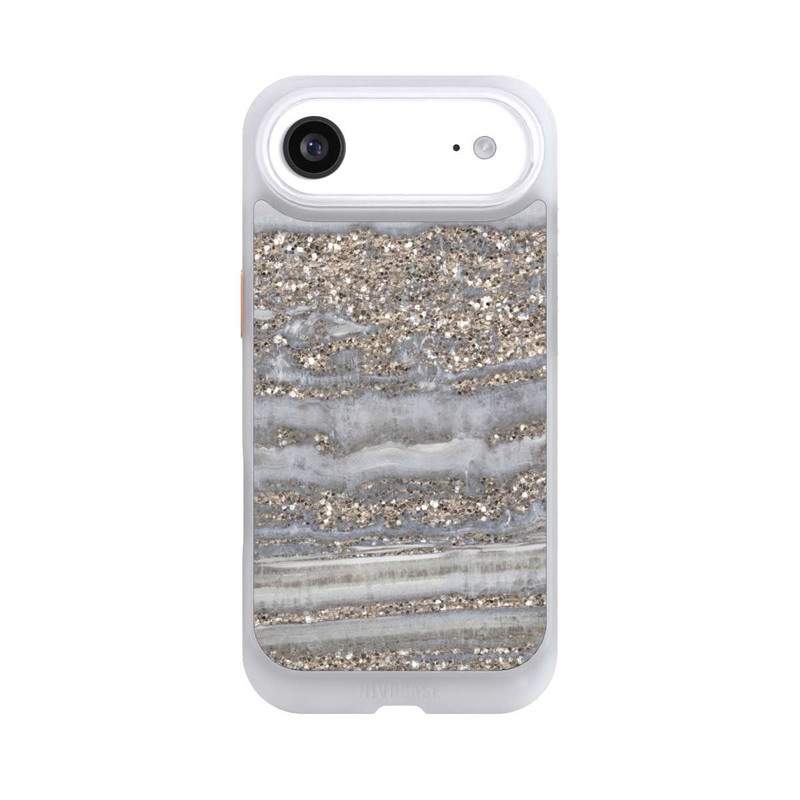 iPhone Air NIVOcore White Glitter Marble Look